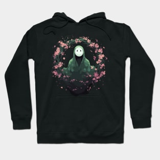 Forest Ghost Spooky Anime Halloween Cherry Blossom Flower Hoodie